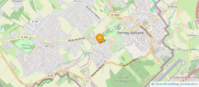 localisation de l'entreprise SCI BA'AL à FERNEY-VOLTAIRE
