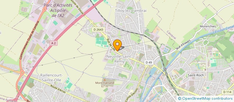 localisation de l'entreprise SCI BA2  NEUVILLE-SAINT-REMY