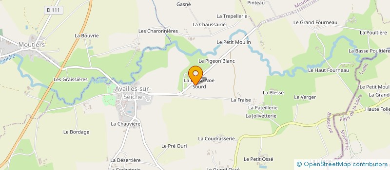 localisation de l'entreprise SCI BAAL  AVAILLES-SUR-SEICHE