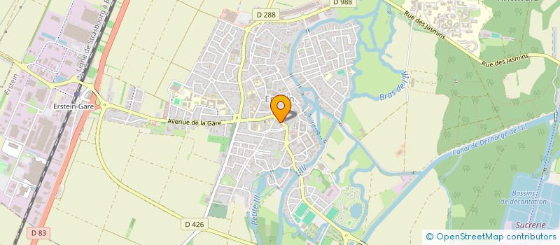 localisation de l'entreprise SCI BABA  ERSTEIN