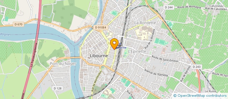 localisation de l'entreprise SCI BABA  LIBOURNE