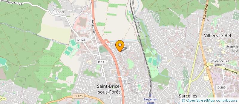 localisation de l'entreprise SCI BABA SALE à SAINT-BRICE-SOUS-FORET