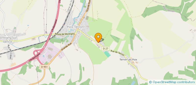 localisation de l'entreprise SCI BABACA  POIX-TERRON