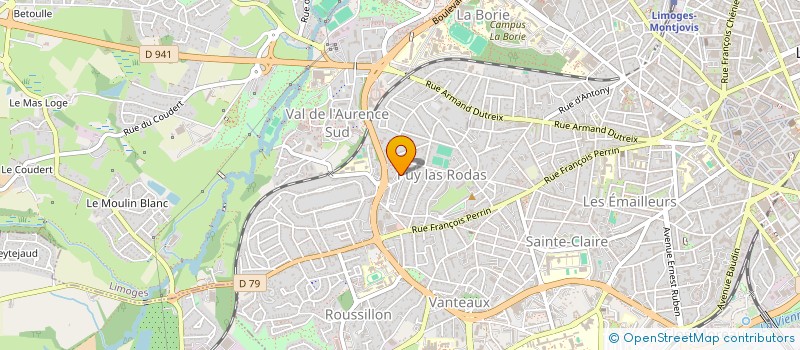localisation de l'entreprise SCI BABAMALAU à LIMOGES