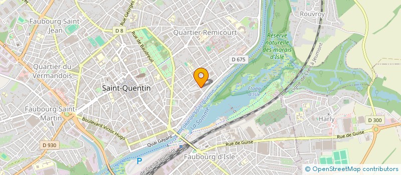 localisation de l'entreprise SCI BABBU à SAINT-QUENTIN