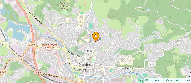 localisation de l'entreprise SCI BABE à SAINT-DIE-DES-VOSGES
