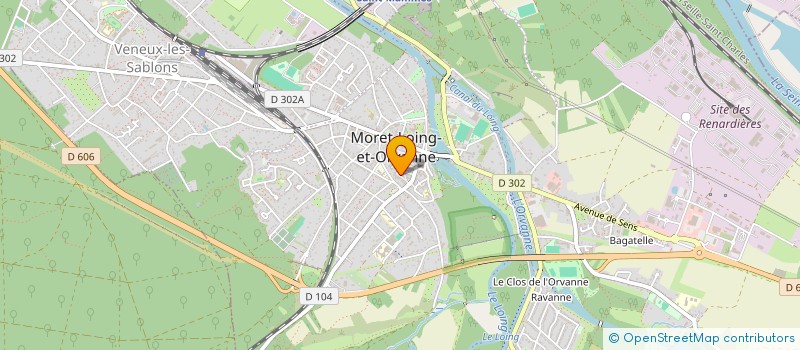 localisation de l'entreprise SCI BABEL  MORET-LOING-ET-ORVANNE