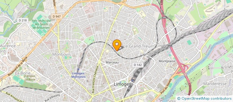localisation de l'entreprise SCI BABETTE à LIMOGES