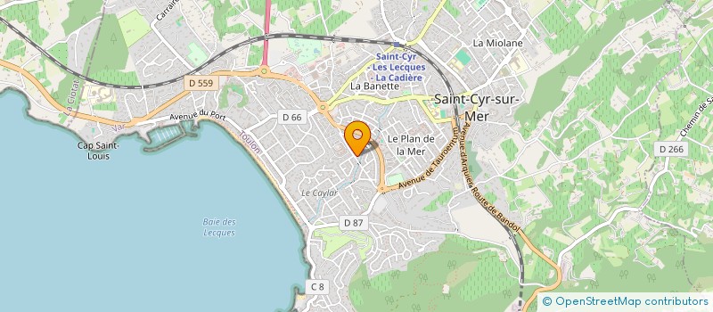 localisation de l'entreprise SCI BABI CHOU à SAINT-CYR-SUR-MER