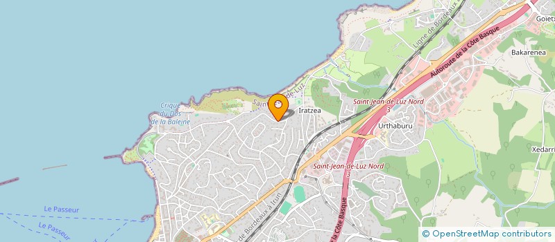 localisation de l'entreprise SCI  BABINVEST à SAINT-JEAN-DE-LUZ