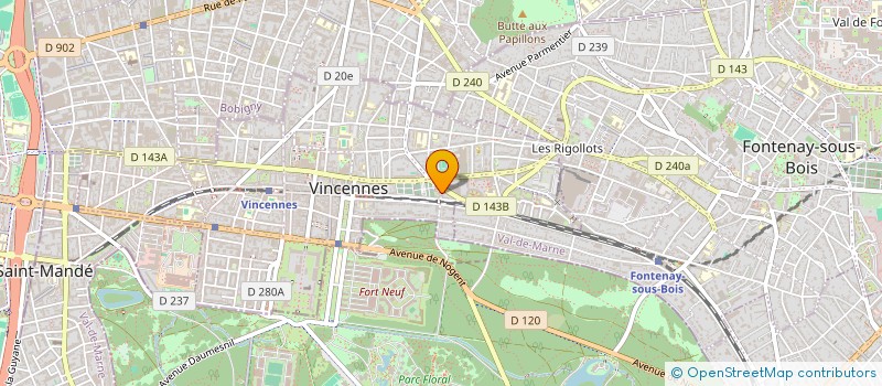 localisation de l'entreprise SCI BABLIMMO à VINCENNES