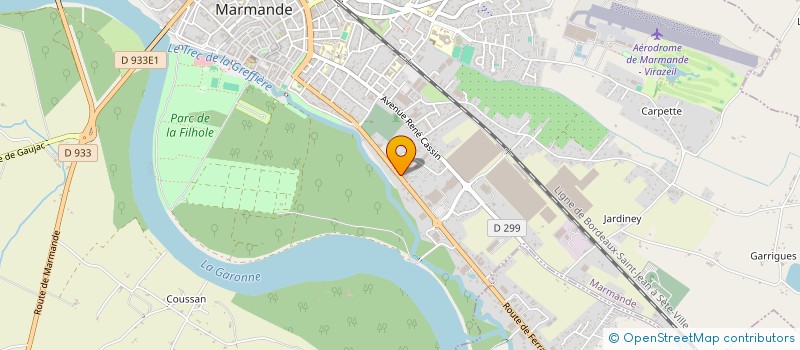 localisation de l'entreprise SCI BABOS  MARMANDE