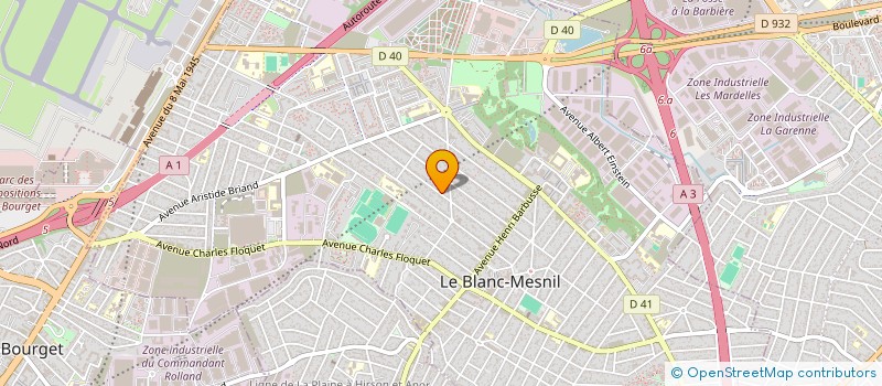 localisation de l'entreprise SCI BABOUL à LE BLANC-MESNIL