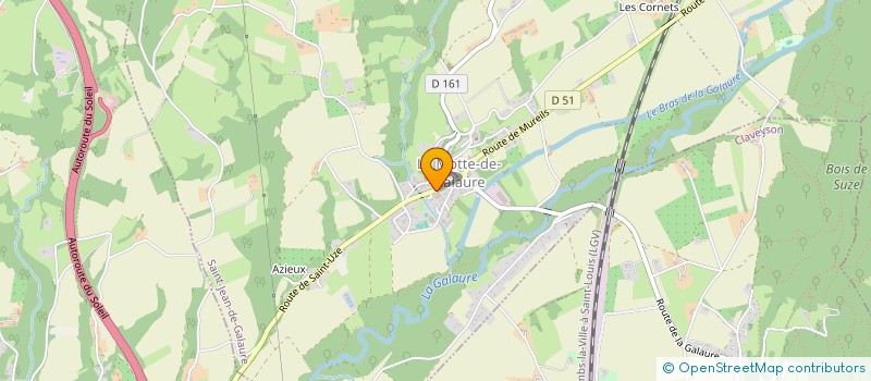 localisation de l'entreprise SCI BABY  SAINT-JEAN-DE-GALAURE