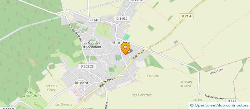 localisation de l'entreprise SCI BABY à ABONDANT
