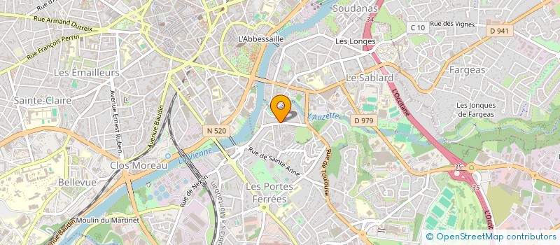 localisation de l'entreprise SCI BABYLONE à LIMOGES