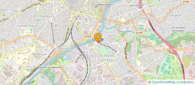 localisation de l'entreprise SCI BABYLONE à LIMOGES