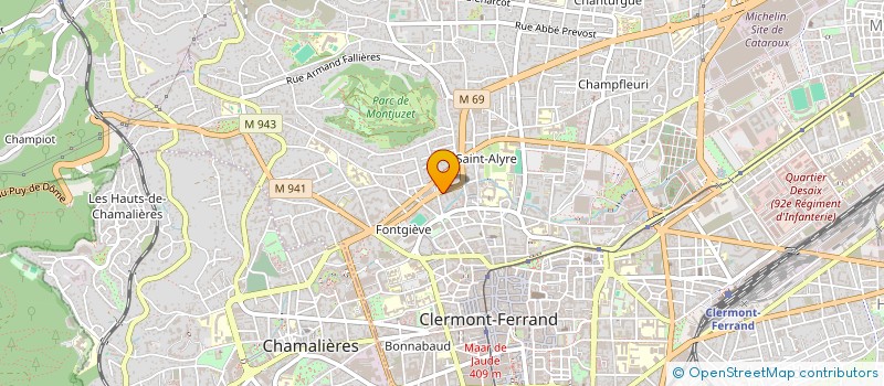 localisation de l'entreprise SCI BAC 2  CLERMONT-FERRAND