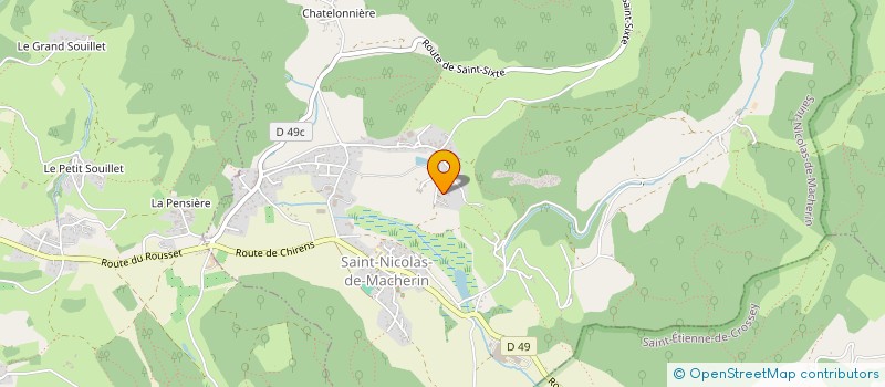 localisation de l'entreprise SCI BAC  SAINT-NICOLAS-DE-MACHERIN