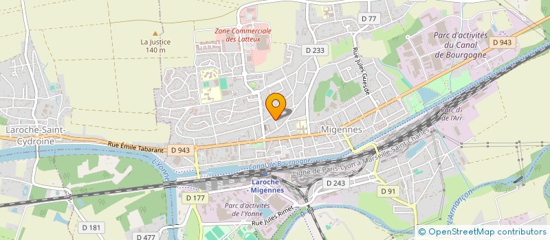 localisation de l'entreprise SCI BAC  MIGENNES