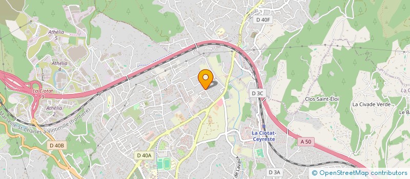 localisation de l'entreprise SCI BAC  LA CIOTAT