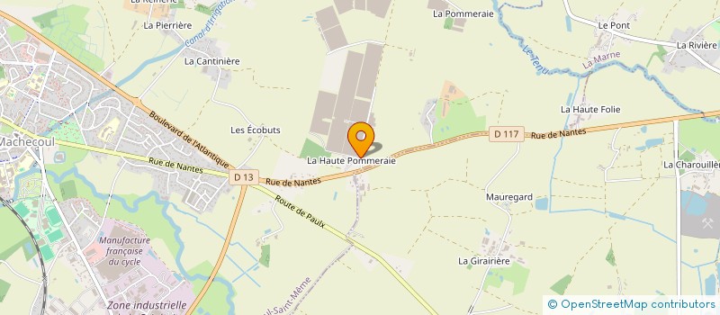 localisation de l'entreprise SCI BAC  MACHECOUL-SAINT-MEME