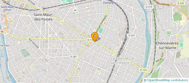 localisation de l'entreprise SCI BAC DOUZE IMMOBILIERE  SAINT-MAUR-DES-FOSSES