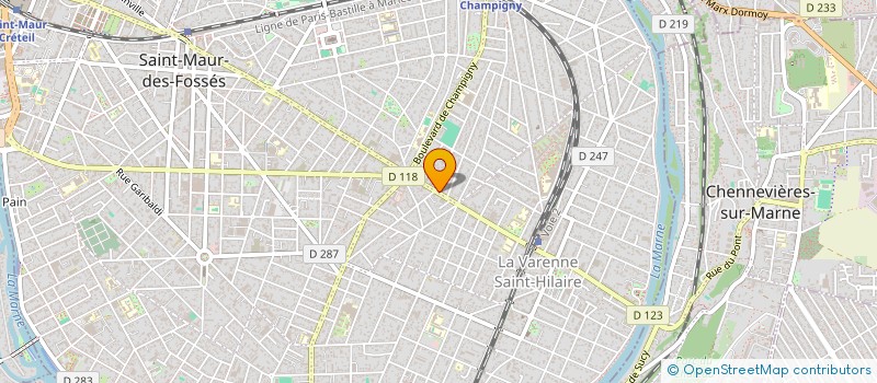 localisation de l'entreprise SCI BAC GUILLAUMIN à SAINT-MAUR-DES-FOSSES