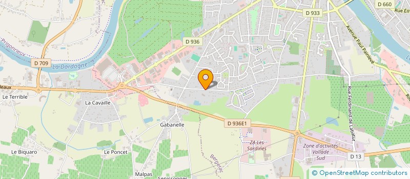 localisation de l'entreprise SCI BAC INVEST à BERGERAC