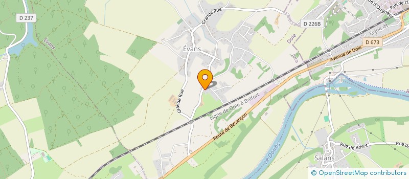 localisation de l'entreprise SCI BACA  EVANS