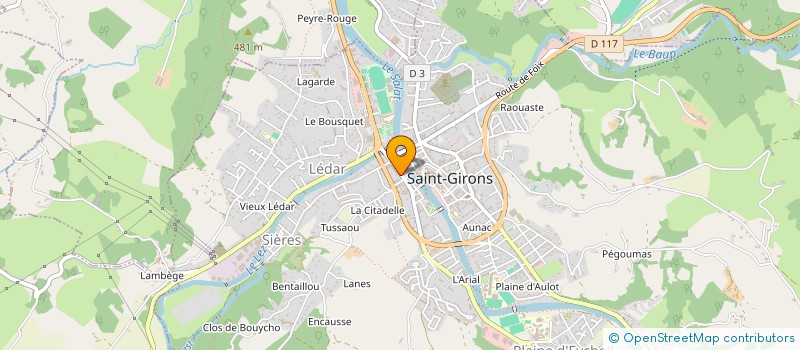 localisation de l'entreprise SCI BACA à SAINT-GIRONS