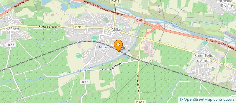 localisation de l'entreprise SCI BACAM  MILLAS