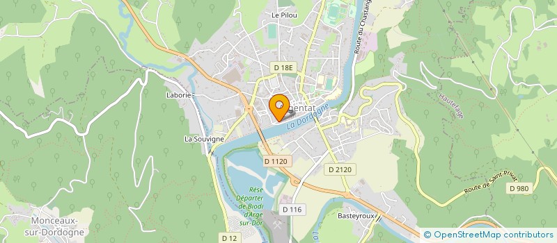 localisation de l'entreprise SCI BACAM MARBOT à ARGENTAT-SUR-DORDOGNE