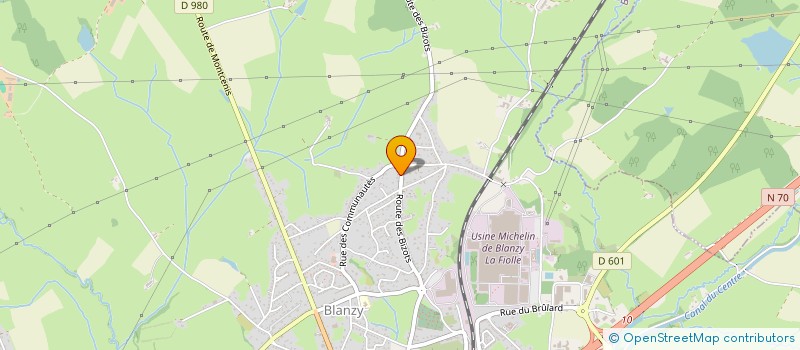 localisation de l'entreprise SCI BACARA  BLANZY