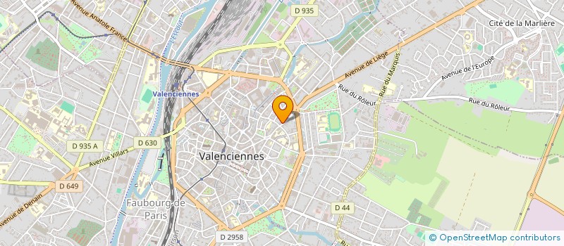 localisation de l'entreprise SCI BACARA  VALENCIENNES