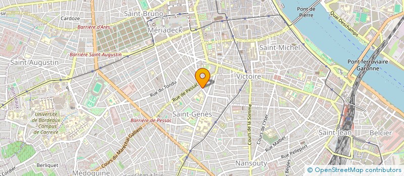 localisation de l'entreprise SCI BACAU  BORDEAUX