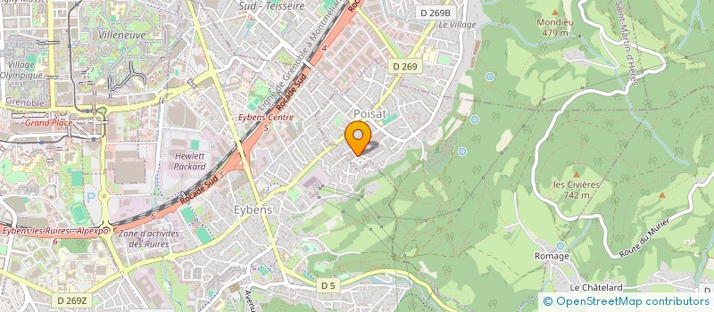 localisation de l'entreprise SCI BACC  POISAT