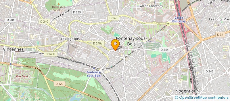 localisation de l'entreprise SCI BACCHANTE à FONTENAY-SOUS-BOIS
