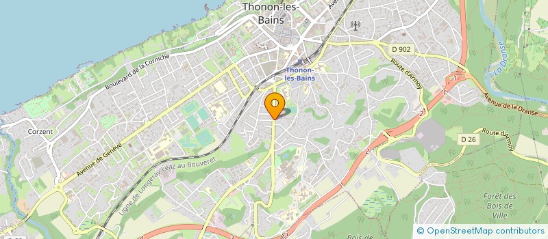 localisation de l'entreprise SCI BACCHUS à THONON-LES-BAINS