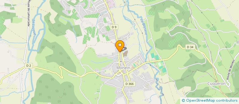 localisation de l'entreprise SCI BACCHUS à MONEIN