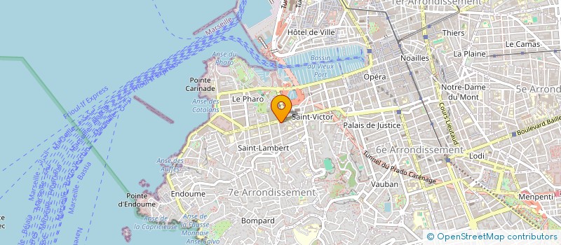 localisation de l'entreprise SCI BACH  MARSEILLE