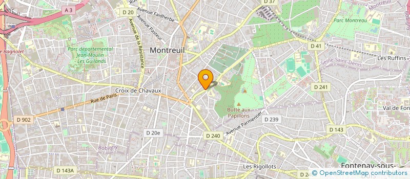 localisation de l'entreprise SCI BACHA à MONTREUIL