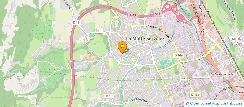 localisation de l'entreprise SCI BACHA  LA MOTTE-SERVOLEX