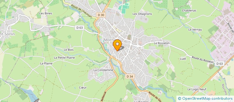 localisation de l'entreprise SCI BACHE FERRATON  MORNANT