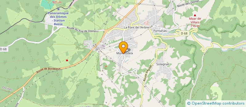 localisation de l'entreprise SCI  BACHELERIE  ORCINES