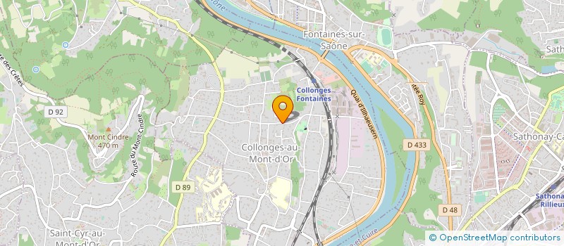 localisation de l'entreprise SCI BACHELEY  COLLONGES-AU-MONT- D OR