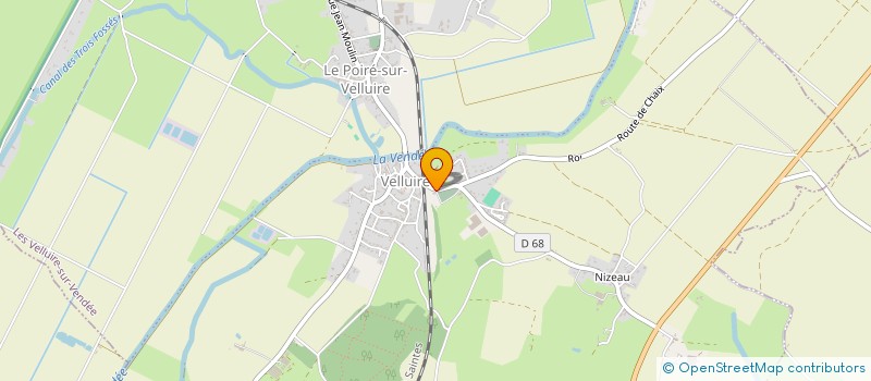 localisation de l'entreprise SCI BACHELIER  LES VELLUIRE-SUR-VENDEE