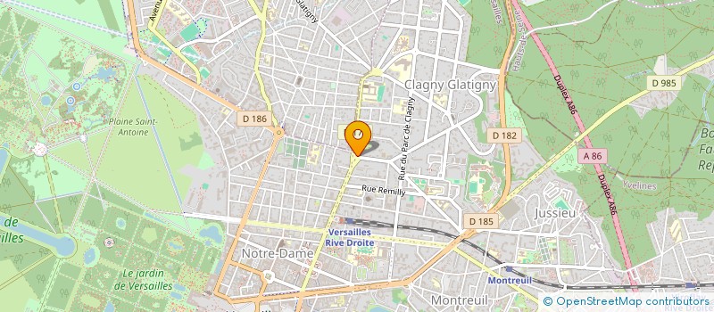 localisation de l'entreprise SCI BACHELIER LE GUYADER  LE CHESNAY-ROCQUENCOURT