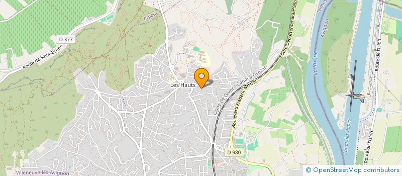 localisation de l'entreprise SCI BACHELOT PARIS FAMILLE  VILLENEUVE-LES-AVIGNON