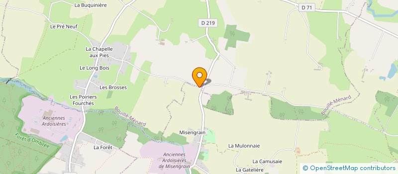 localisation de l'entreprise SCI BACHELOTERIE à SEGRE-EN-ANJOU BLEU